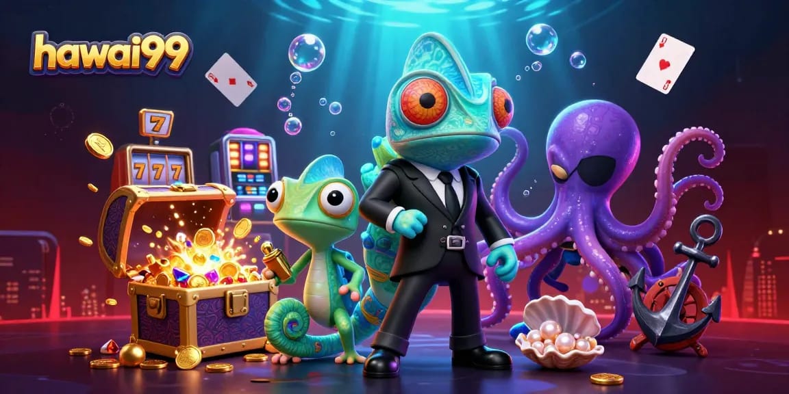 Engage with hawai99's exciting 3D cartoon casino adventure featuring vibrant gameplay elements.