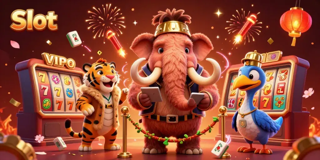 Permainan Slot menarik dengan karakter mamut, harimau sabre dan burung dodo yang menyambut pengunjung ke kasino.