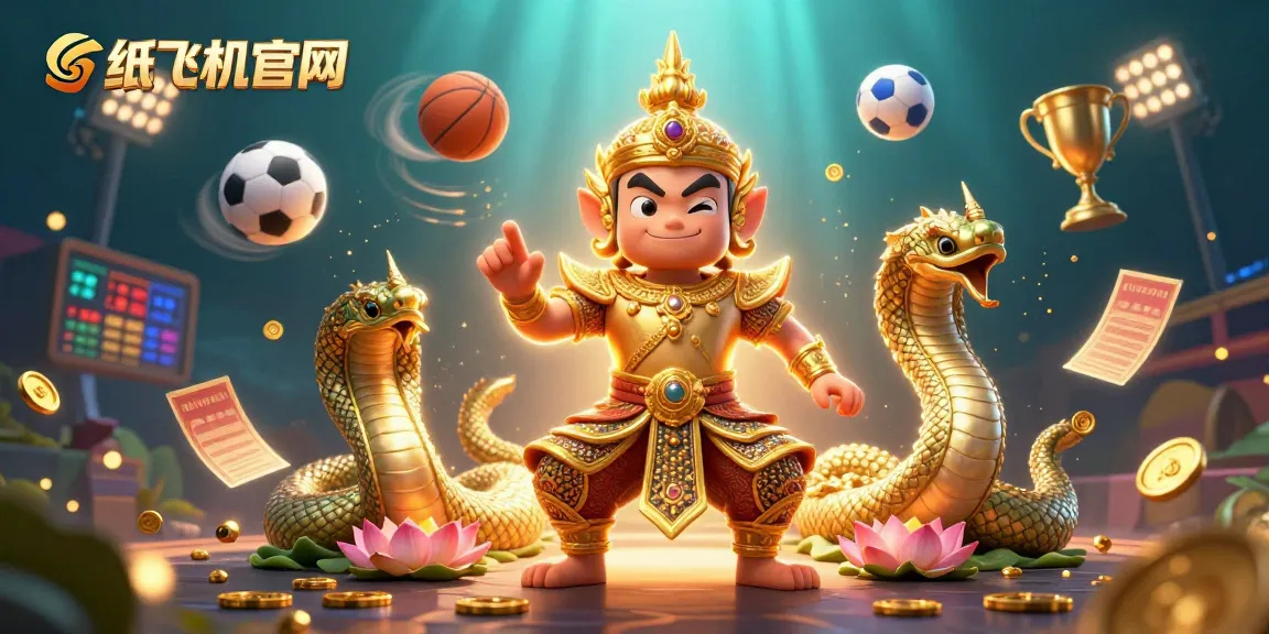 Enhance your gaming at 纸飞机官网 with our vibrant 3D illustration celebrating sports betting
