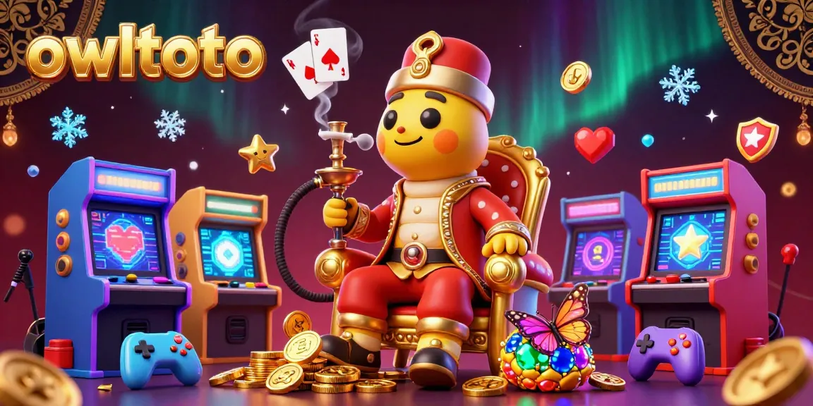 Engage in exciting gaming experiences with owltoto featuring a whimsical 3D scene of a hookah-master surrounded by casino elements.