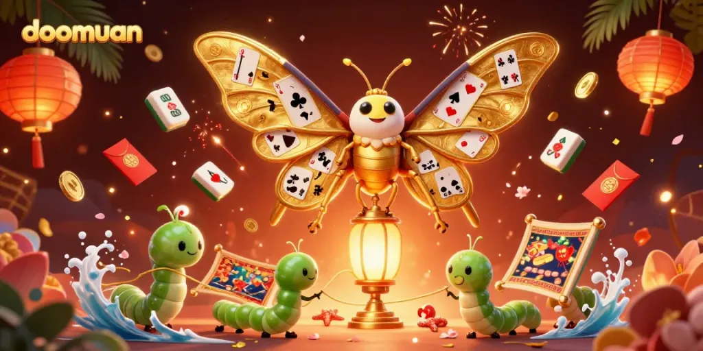 Experience the vibrant world of doomuan with 3D characters symbolizing the thrill of online gambling.