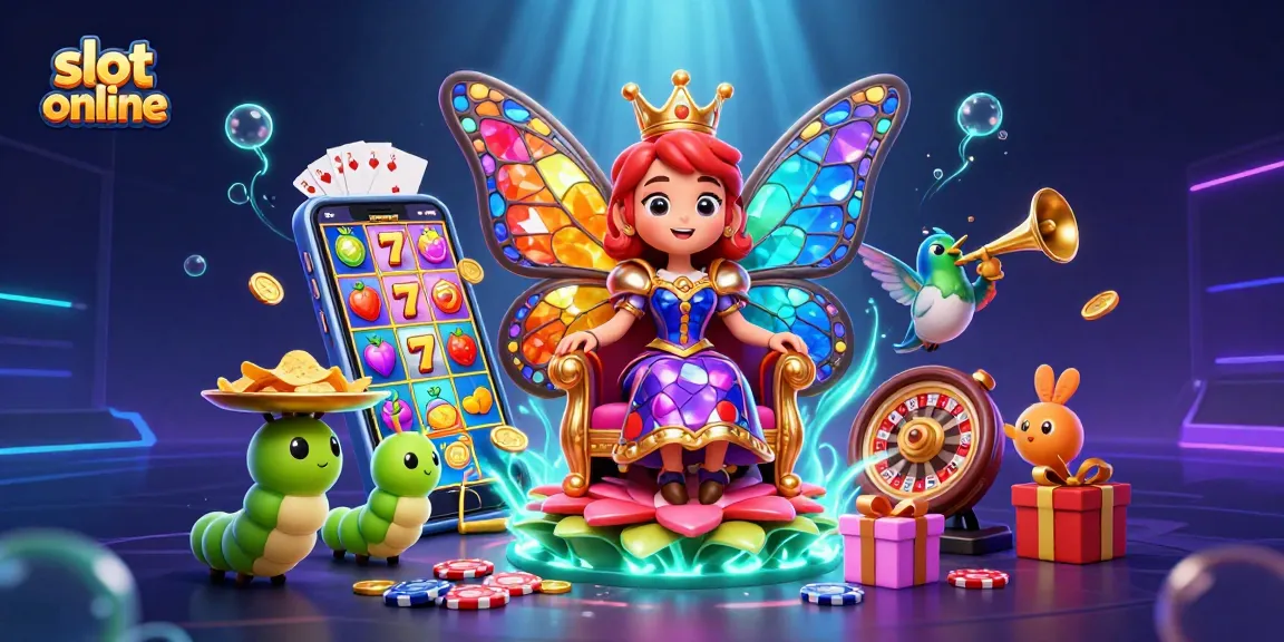 Menggandakan slot online dengan simbol buah dan jackpot dalam ilustrasi 3D yang menakjubkan ini.