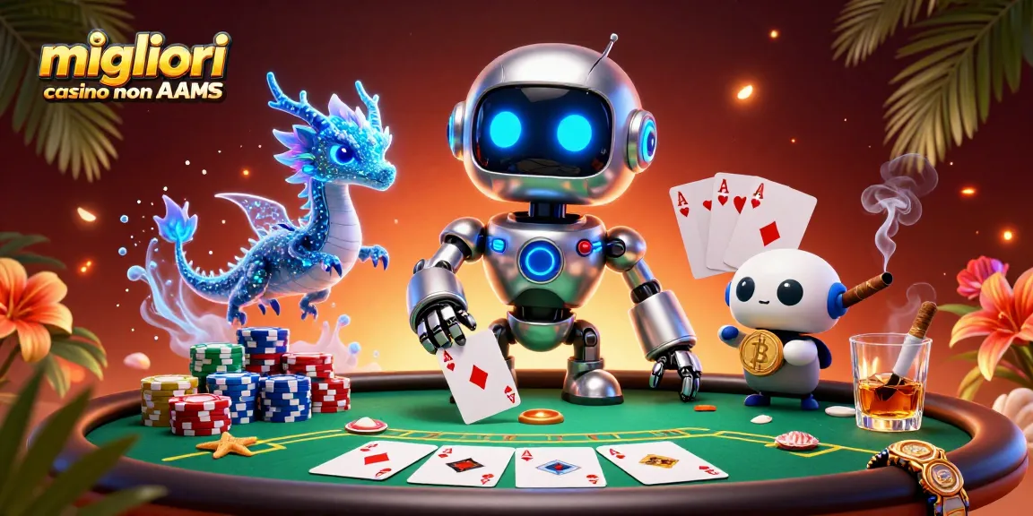 Vivi l'emozione nei migliori casino non AAMS con personaggi 3D vivaci e azione del poker