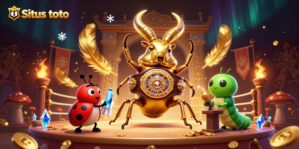 Situs toto offers exhilarating bets, showcasing a vibrant 3D illustration of a dynamic boxing match.