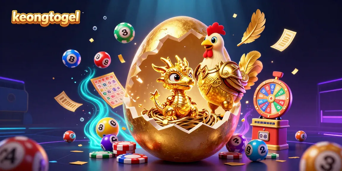 Experience thrilling gameplay with keongtogel's vibrant lottery scene showcasing a golden baby dragon and colorful bouncing balls.