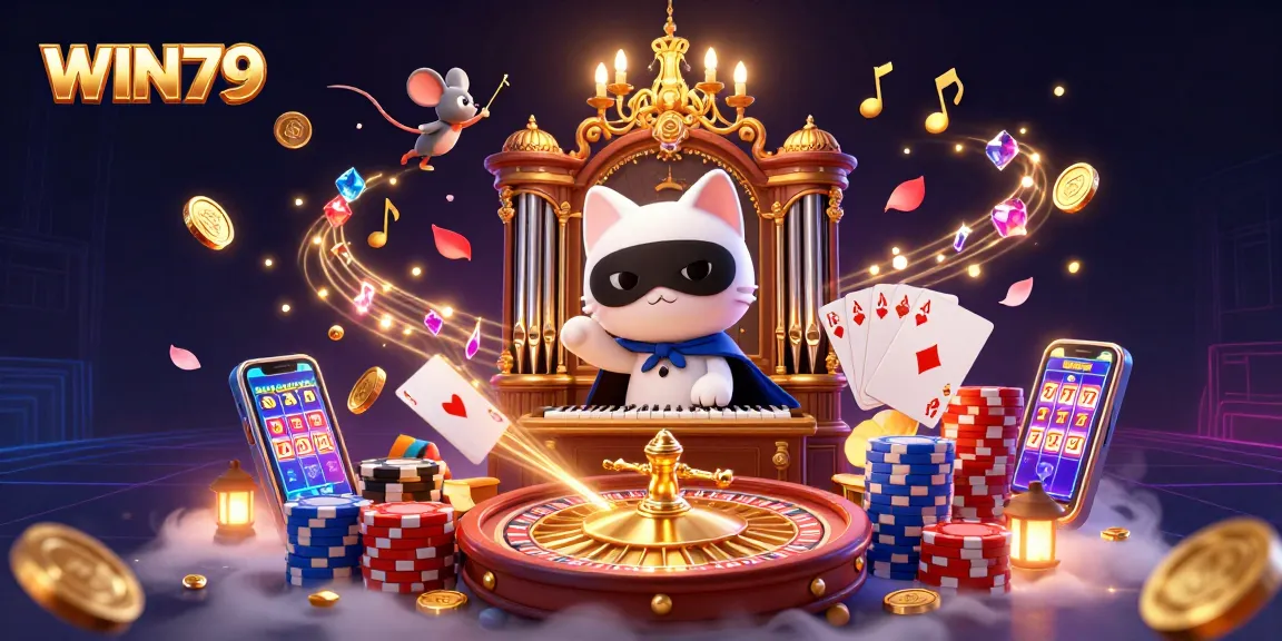 WIN79 players winning big with exciting games and captivating 3D casino elements.