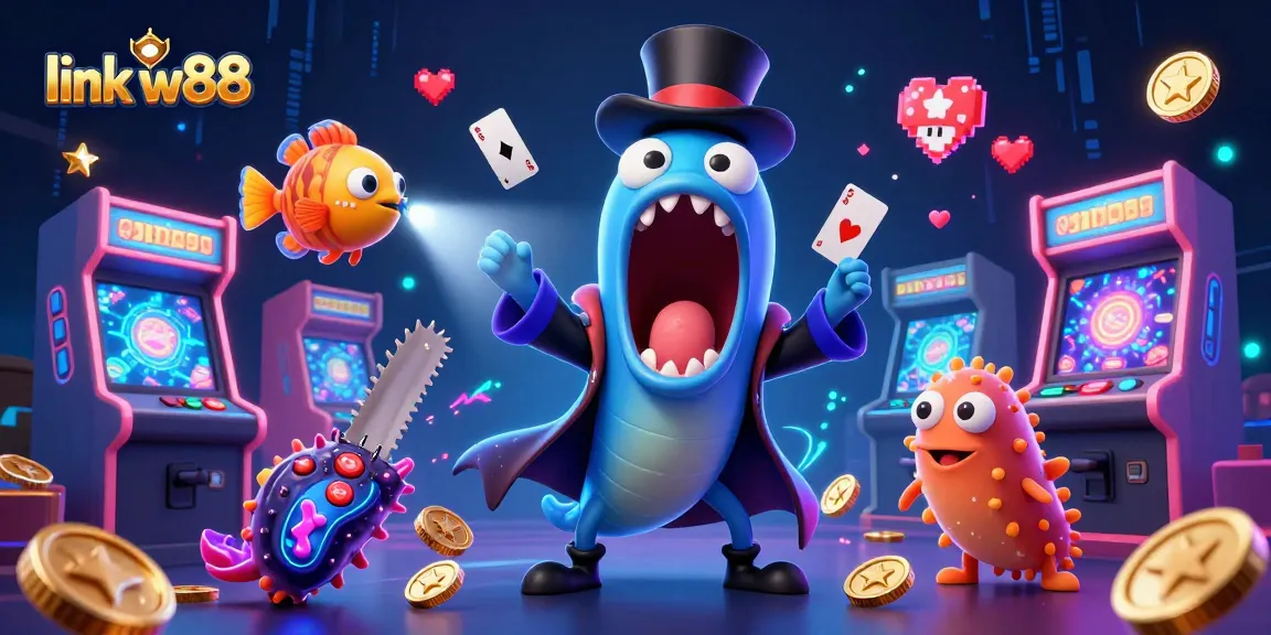 Trải nghiệm liên kết w88 với các trò chơi hấp dẫn và màu sắc trong thế giới casino 3D.