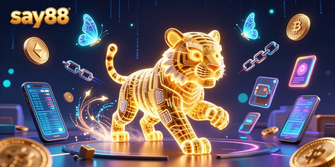 Engage with the vibrant casino experience at say88, showcasing interactive gaming elements and crypto themes.