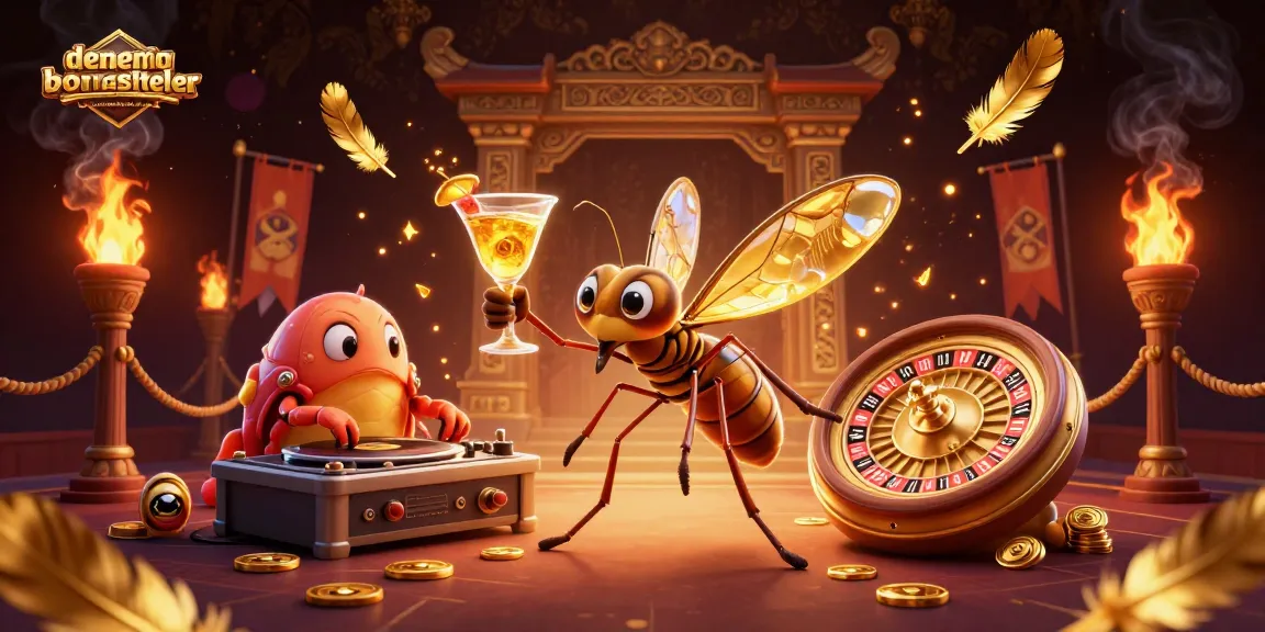 Experience thrilling gaming with denemebonusuverensiteler's dynamic casino characters and vibrant atmosphere.