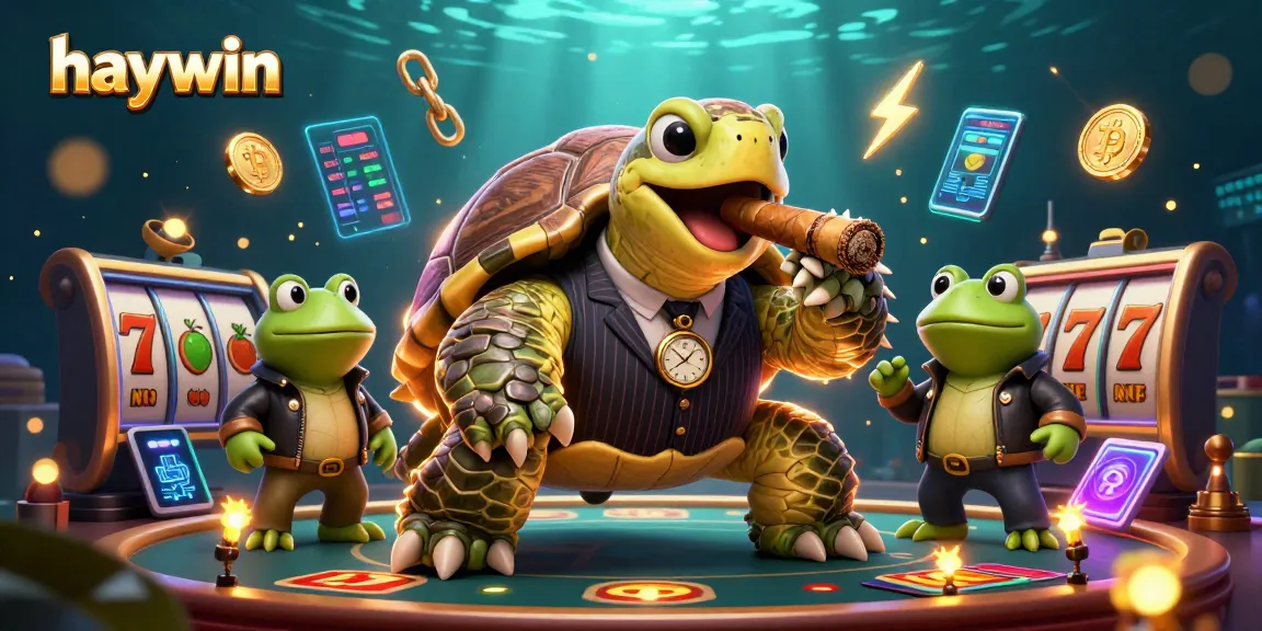Join the excitement at Haywin, featuring a lively casino scene with characters and games.