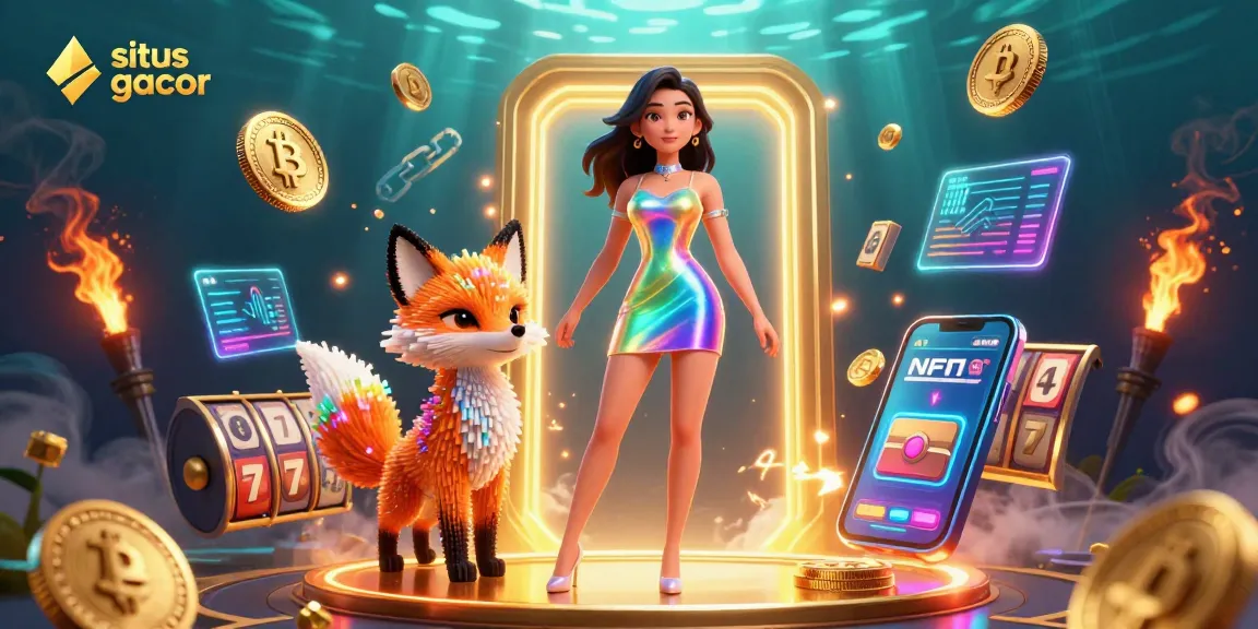 Experience the thrill of situs slot gacor in a vibrant, dynamic casino scene with colorful elements.