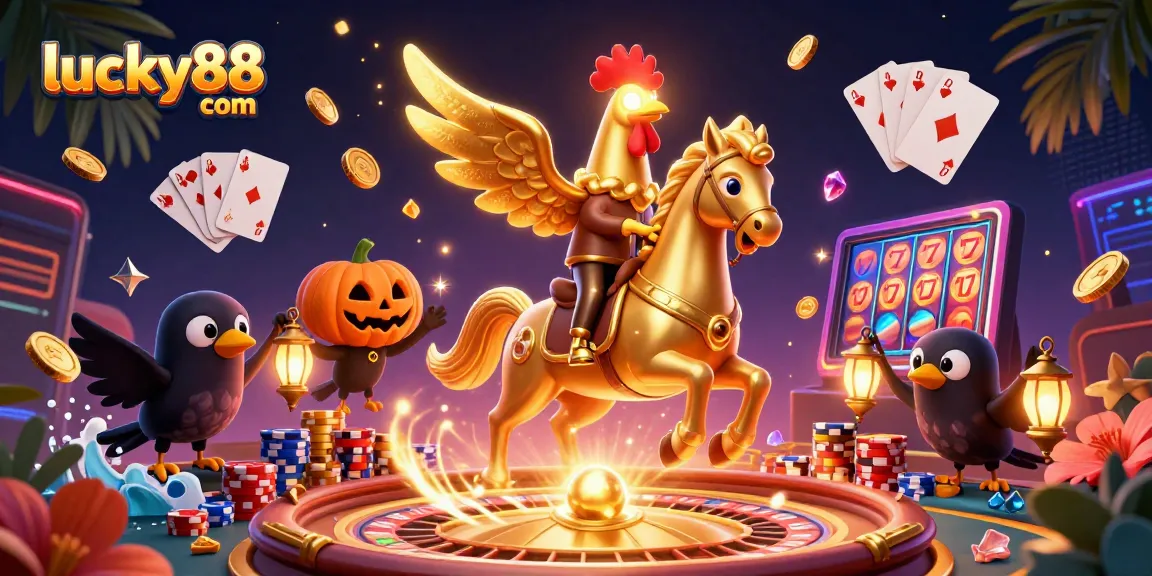 Win big at lucky88 com with vibrant casino action featuring golden rooster and exciting games!