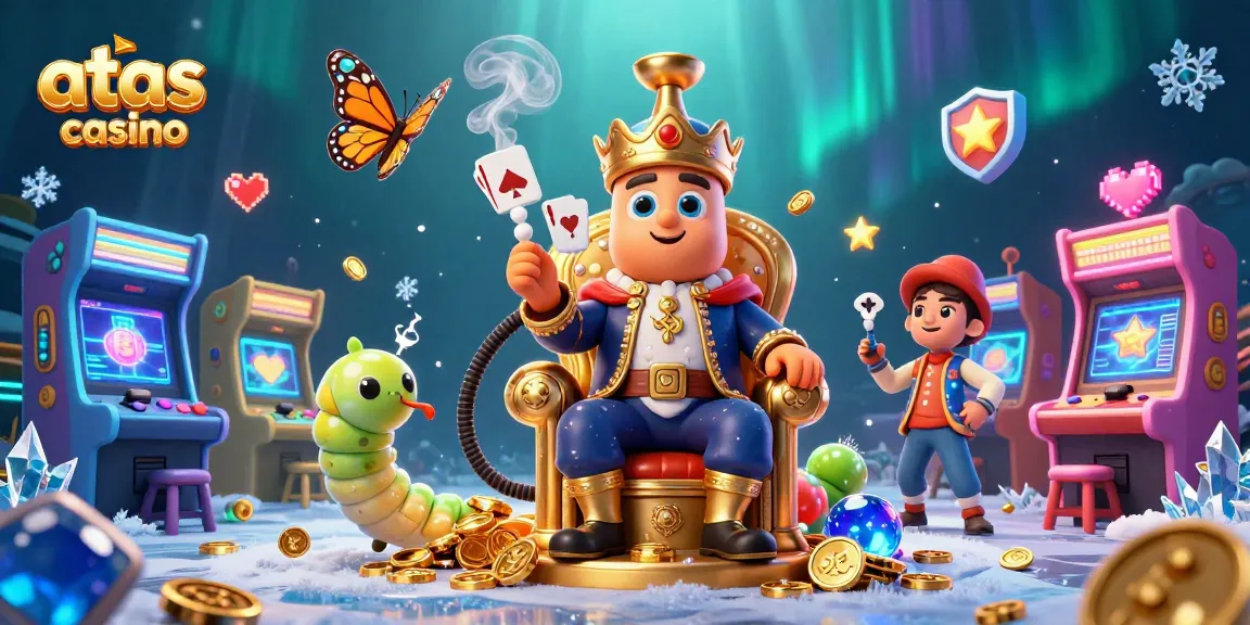 Engage with the exciting world of atas casino featuring vibrant 3D characters and casino elements.