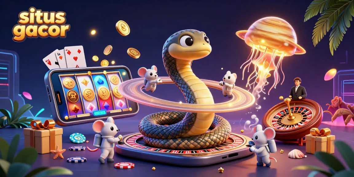 Mencoba keberuntungan di situs gacor dengan karakter kartun 3D yang berputar di roda roulette.