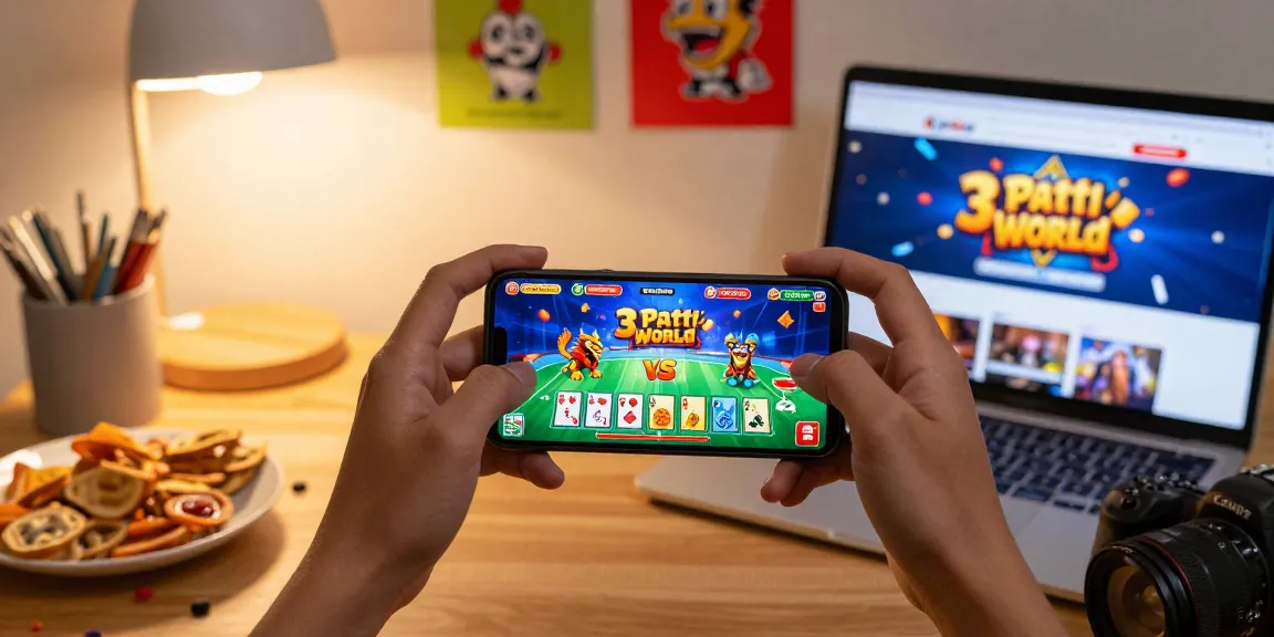 Experience thrilling gameplay at https://3pattiworldapp.com.pk/ with Teen Patti and Dragon vs Tiger on a smartphone in a cozy setting.