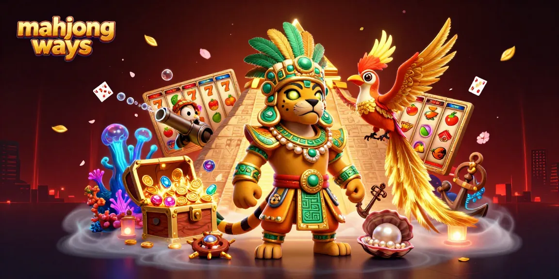 Experience mahjong ways with vibrant slot elements and animated characters in a mystical casino setting.