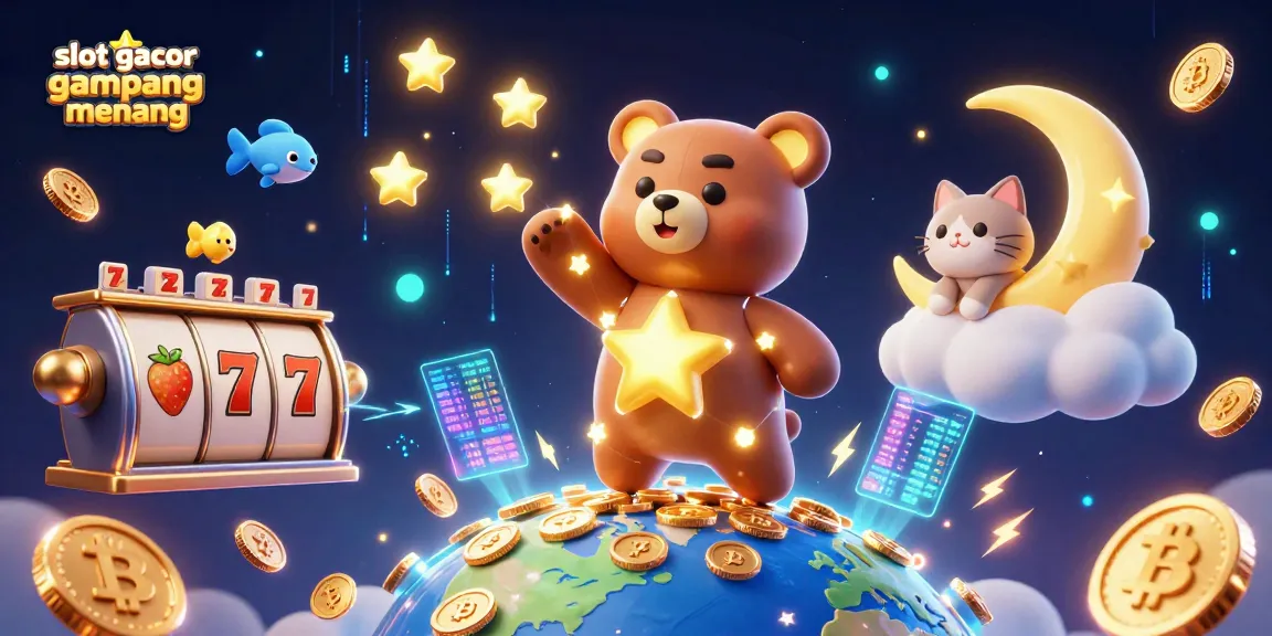 Experience the thrill of wins at slot gacor gampang menang with golden star characters and coins.