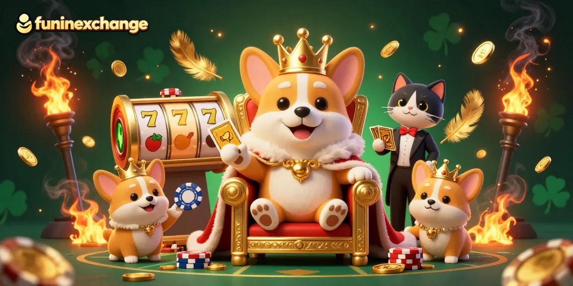 Experience the funinexchange casino with royal characters and dynamic gaming elements.