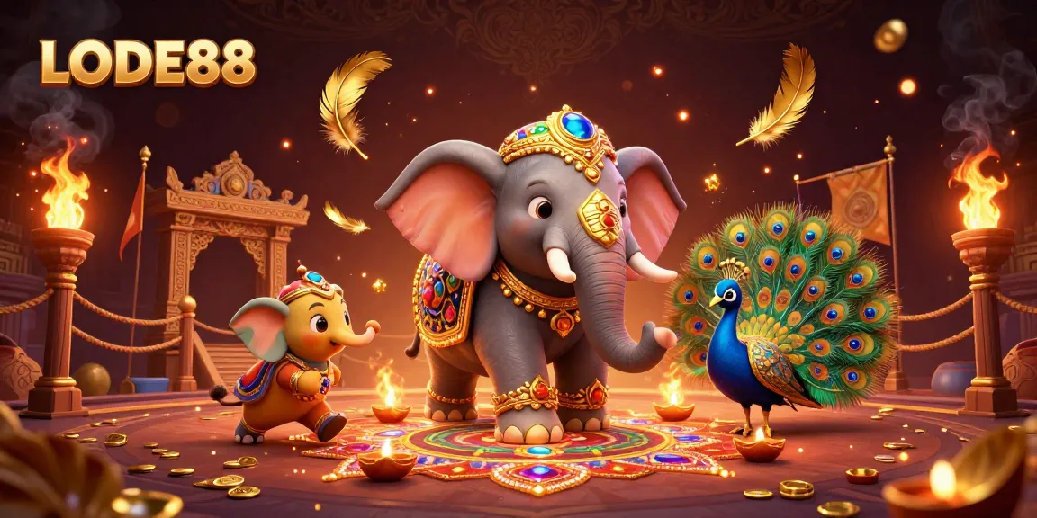 Engage with LODE88's vibrant online gambling world featuring colorful characters and rich details.