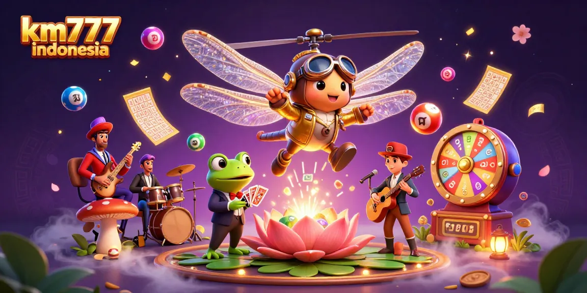 Experience the thrill of km777 indonesia casino games with a vibrant dragonfly pilot and dynamic elements.
