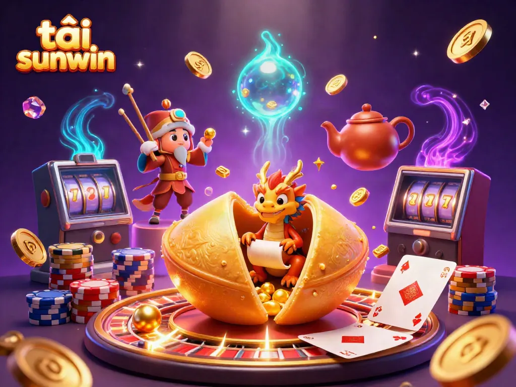 Experience the thrill of tải sunwin with animated casino elements and vibrant characters.