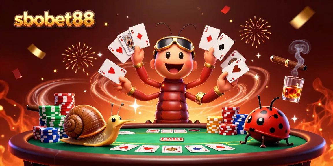 Experience thrilling sbobet88 gaming with a vibrant millipede dealer and high-rollers at the casino.