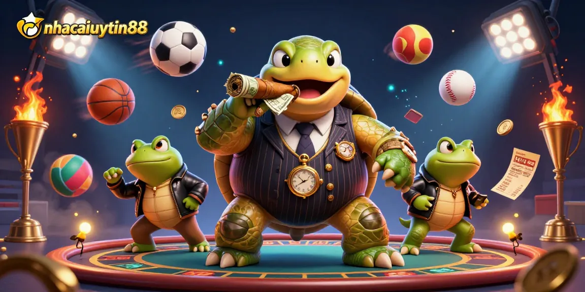 Experience thrilling casino action with nhacaiuytin88's vibrant gaming atmosphere and engaging characters.