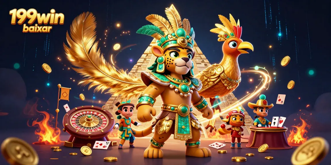 Join the excitement at 199win baixar and roll the dice in this vibrant casino illustration.