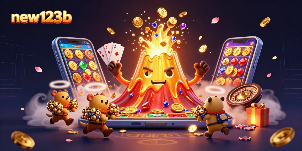 Experience fast-paced gaming action at new123b with vibrant treasures and playful characters.