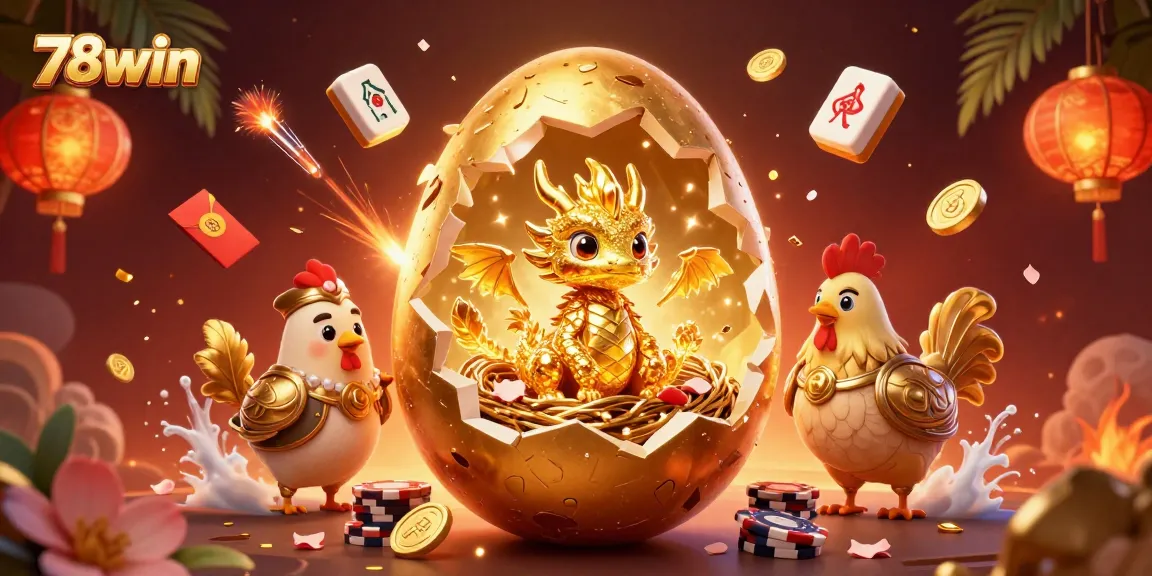 Spin to win with the golden dragon at 78win's vibrant casino scene of excitement and jackpots.