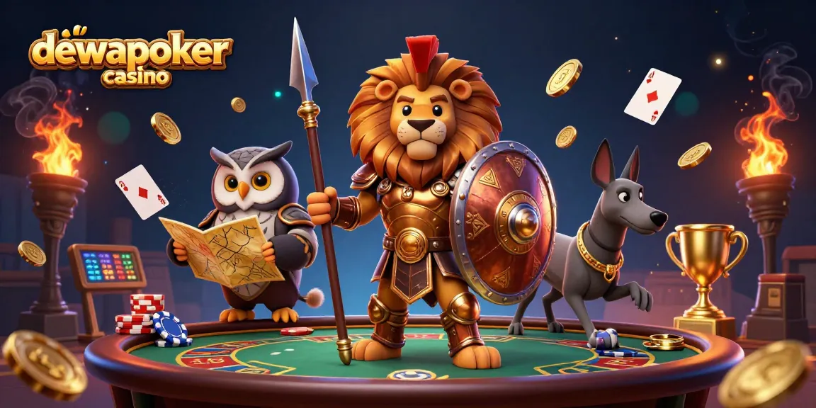 Experience excitement with the dewapoker casino, featuring dynamic poker games and vibrant characters.