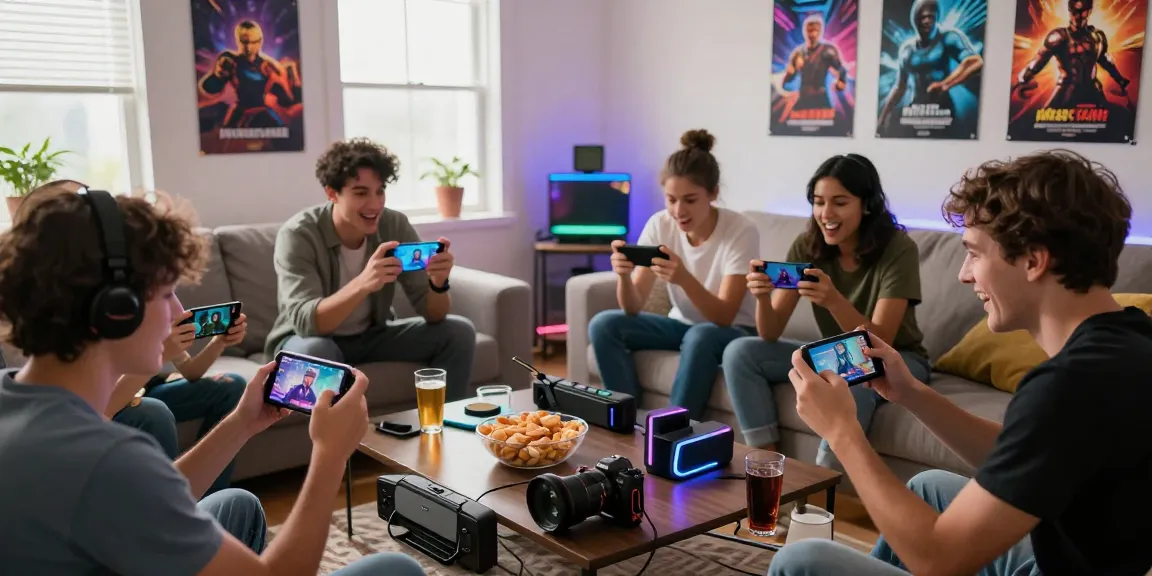 Players enjoying a lively gaming session with pk365-game in a cozy living room.