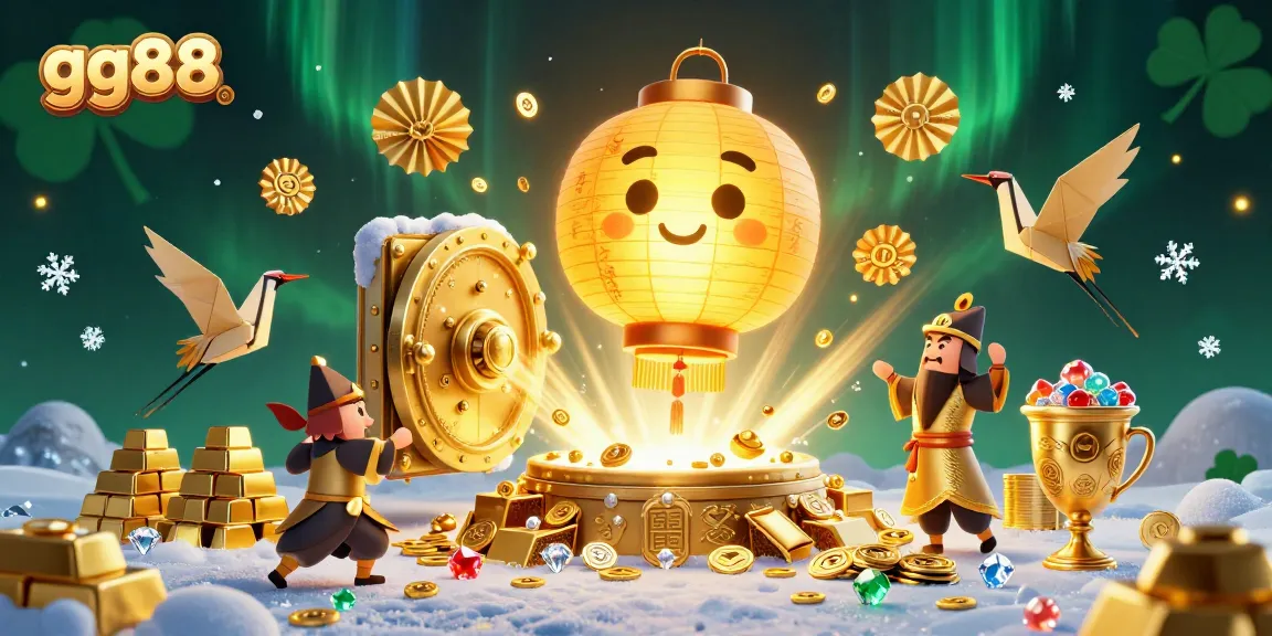 Experience the excitement of winning at gg88 with vibrant 3D elements illuminating a casino scene.