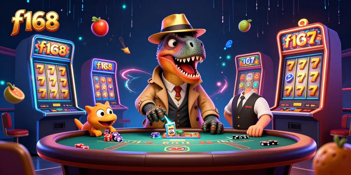 Experience thrilling moments at f168 with dice rolling and chips flying in this 3D casino scene.