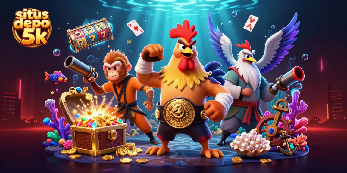 Engage in thrilling gaming experiences at situs depo 5k with energetic characters and slot elements.