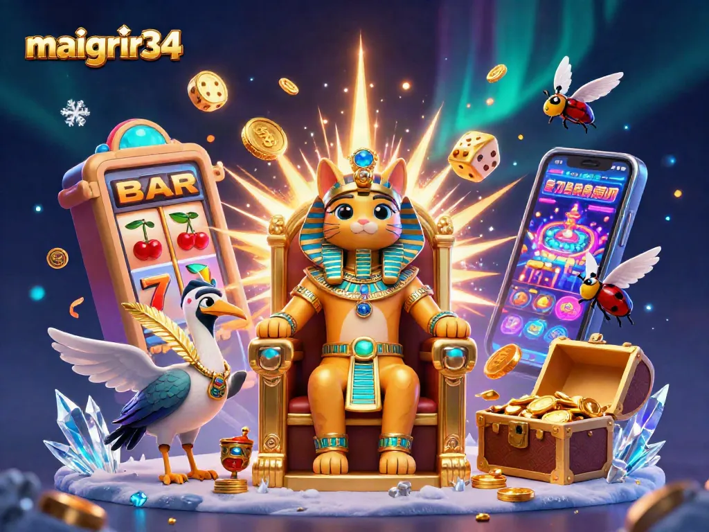 maigrir34 crée des opportunités de gains avec un chat pharaon égyptien dans un casino dynamique.