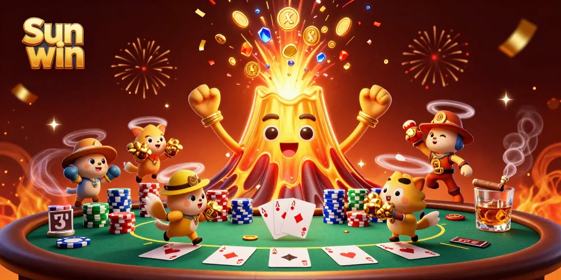 Experience thrilling gameplay at Sun win with a vibrant casino scene featuring gold and poker elements.