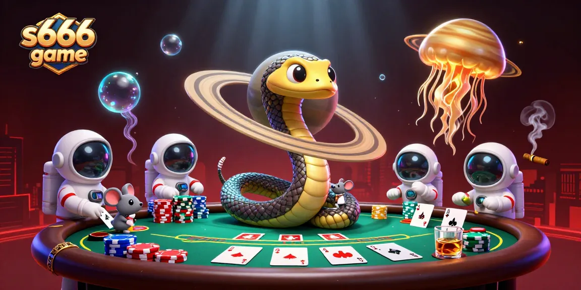 Experience the thrilling s666 game scene with vibrant characters and casino elements.