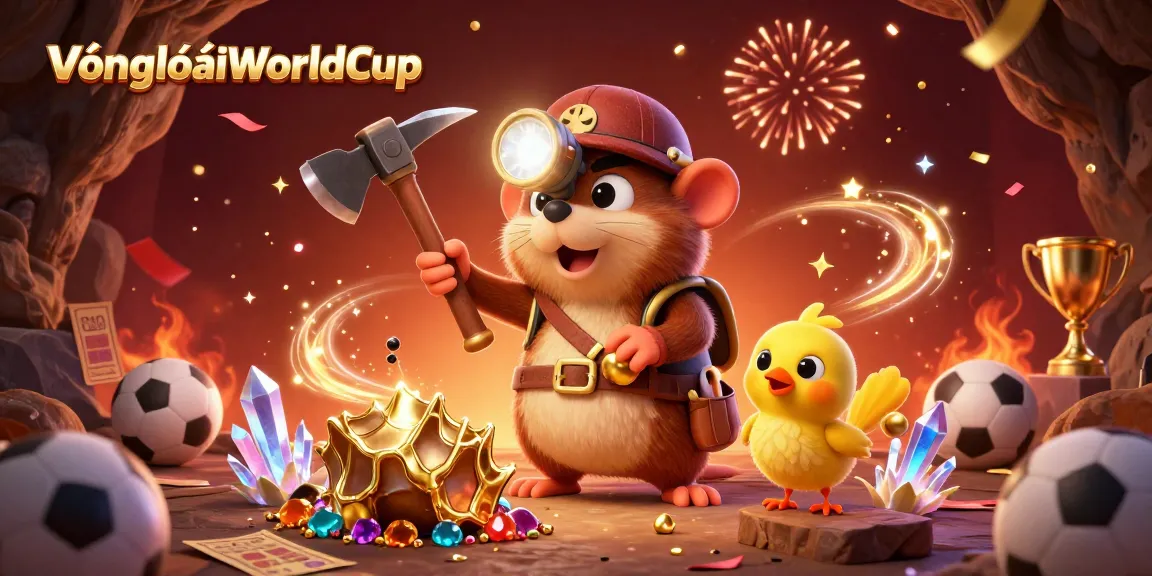 Place bets on VòngloạiWorldCup as a treasure hunter explores golden caves filled with trophies and sports elements.