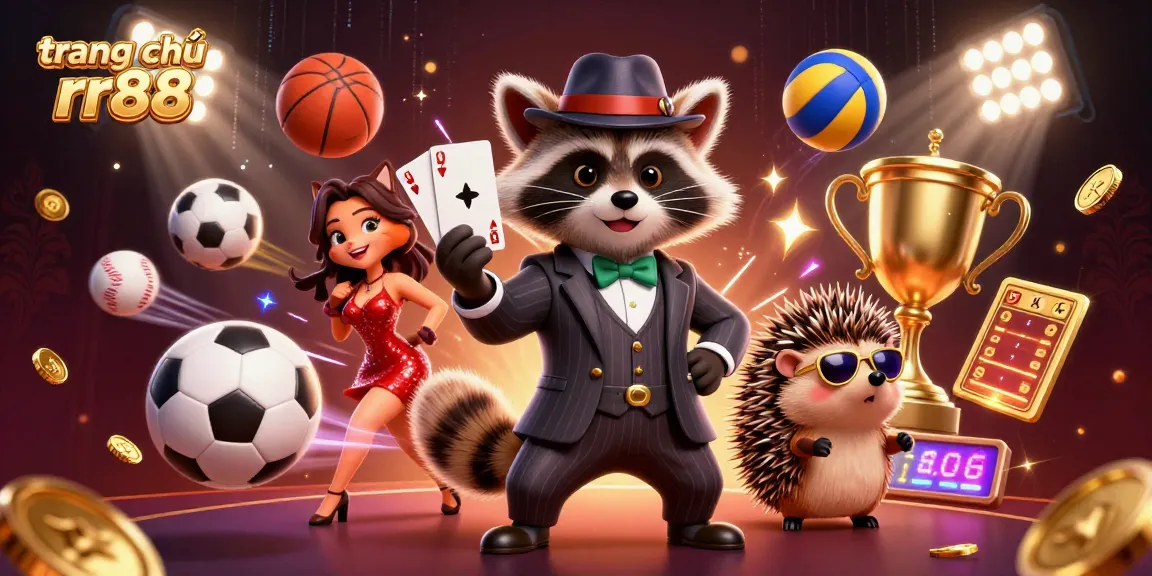 Experience the dynamic world of trang chủ rr88 with our exciting 3D casino illustration, featuring vibrant casino-themed characters.