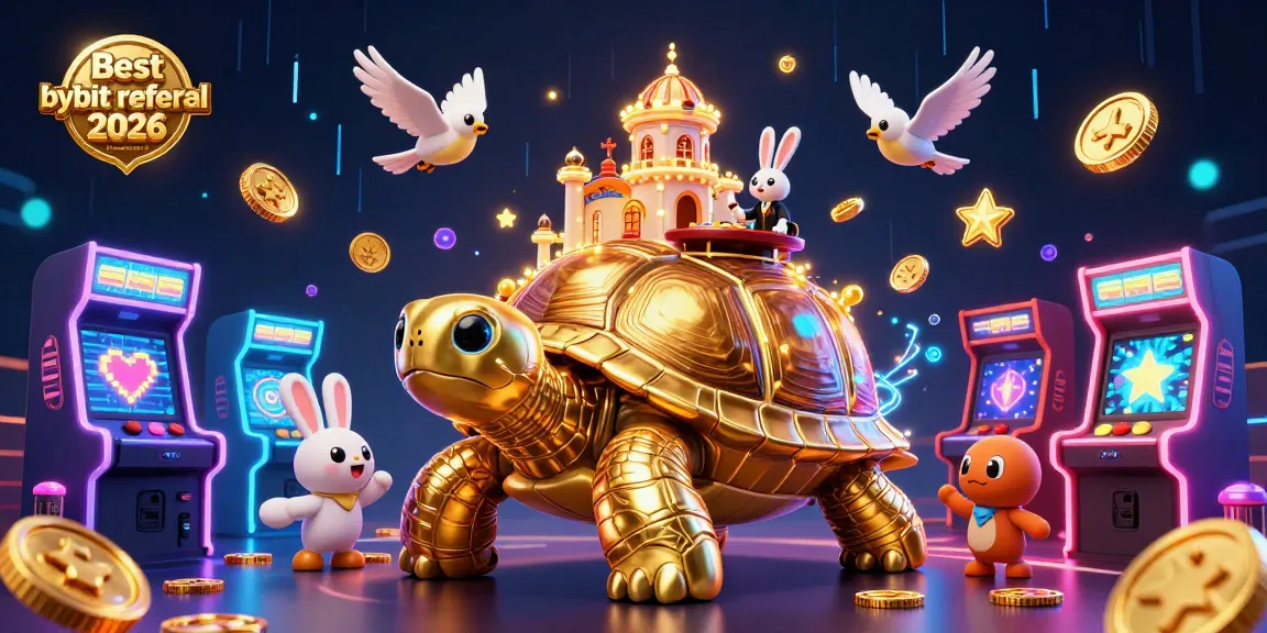 Engage with the Best bybit referral code 2026, featuring a vibrant casino scene with characters and golden rewards.