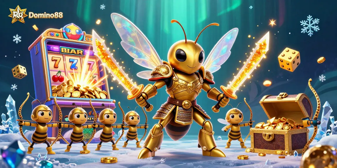 Engage with Rtp Domino88 in this vibrant scene of a jackpot explosion and dynamic casino elements.
