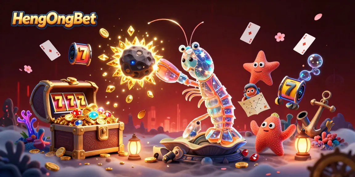 Engage in thrilling slot adventures with HengOngBet as cartoon characters dive into gold and gems!