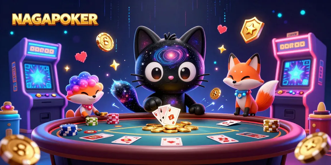 NAGAPOKER offers an energetic poker experience with dynamic elements and whimsical characters.